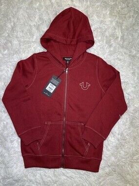 True Religion Red Shoe String Hoody size L Woman’s Or Kids